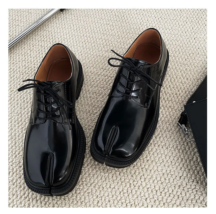 BUSY GIRL DB4523 tabi shoes men women plus size 44 send socks office Loafers lace up mary jane custom split toe shoes men tabi