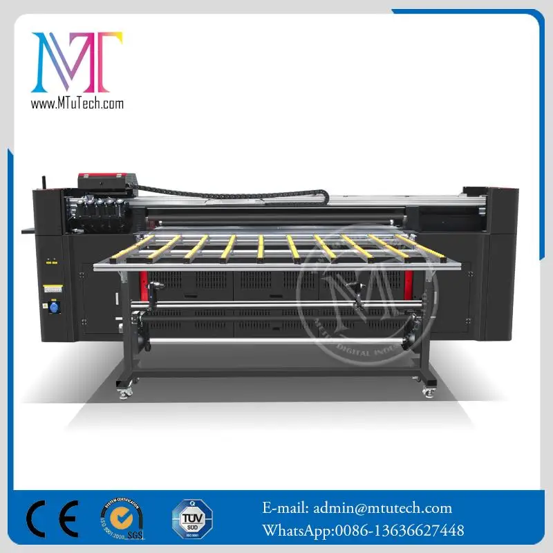 MTuTech Multifunction Combo UV Printer Factory Acrylic uv pvc foam board flatbed printer