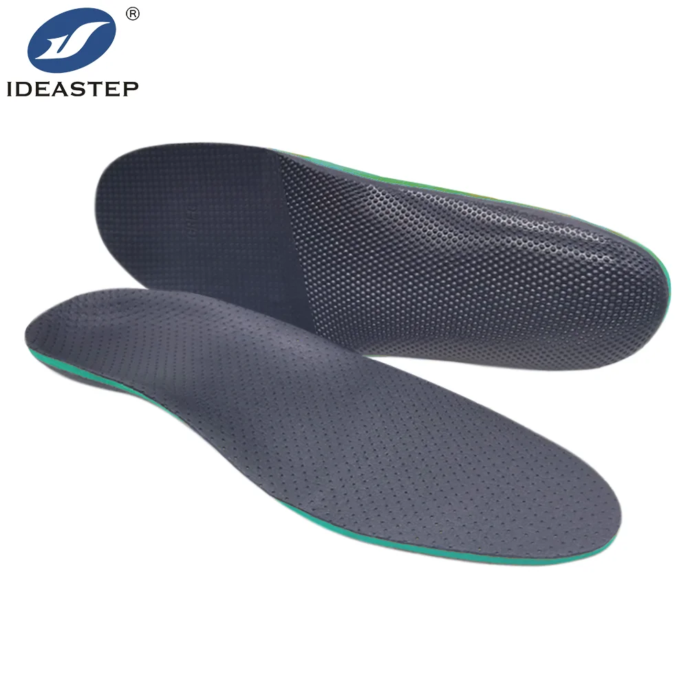 Customized Fiber Covering 60 Shore Eva Block Vacuum Unit Insoles Plantar Fasciitis Corrective Orthotic Thick Microfiber Insole