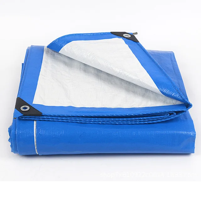 150g tarp sheet  Canopy, Truck, Roof, Tent, Boat or Pool Cover blue white PE tarpaulin