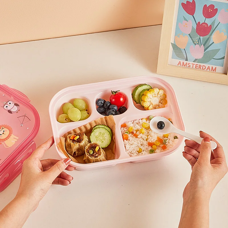 Wholesale food grade material custom plastic bento box for children