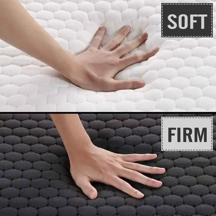 Memory Foam 2 in 1-Soft and Firm Two Sided Flippable Mattress,Ergonomic Divided Zoned Cold Foam,Washable Cover