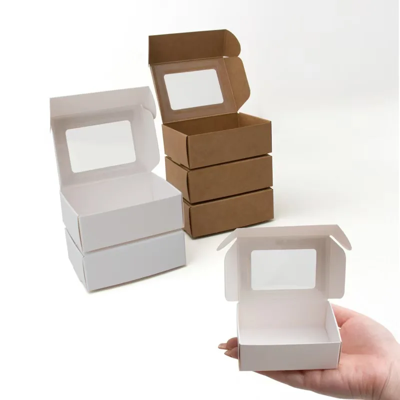 Factory Wholesale Custom Paper Packaging Cookies Package With Customized Logo For Donuts Chocolate Cookie Packaging Paper Box