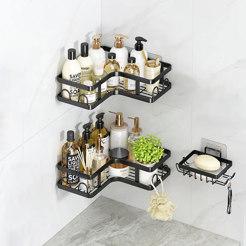 3 шт. настенная Полка Для Хранения Туалетных Принадлежностей