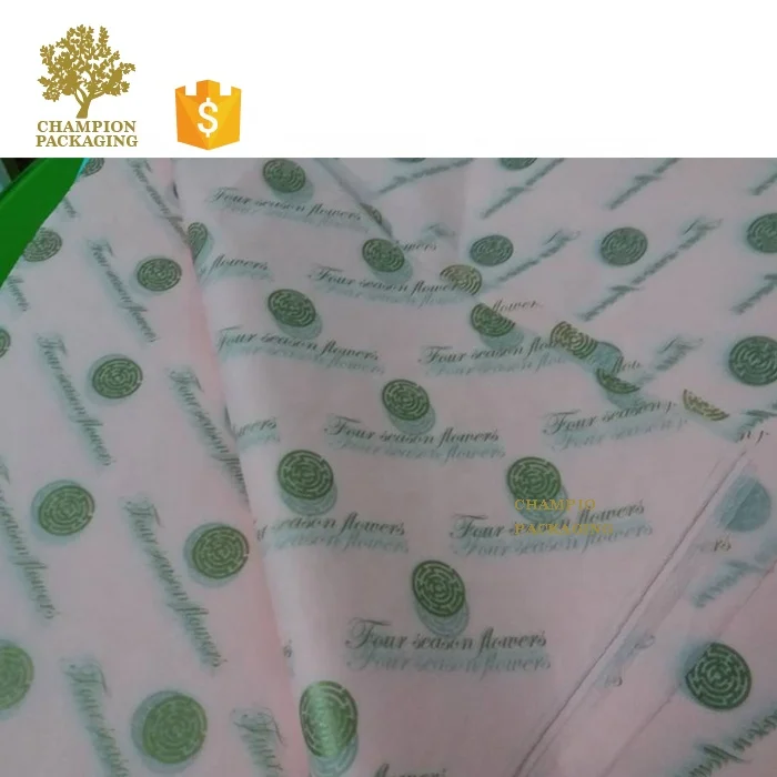 Пользовательский логотип печатная бумага для упаковки салфеток 17 г/м2 по заводской цене