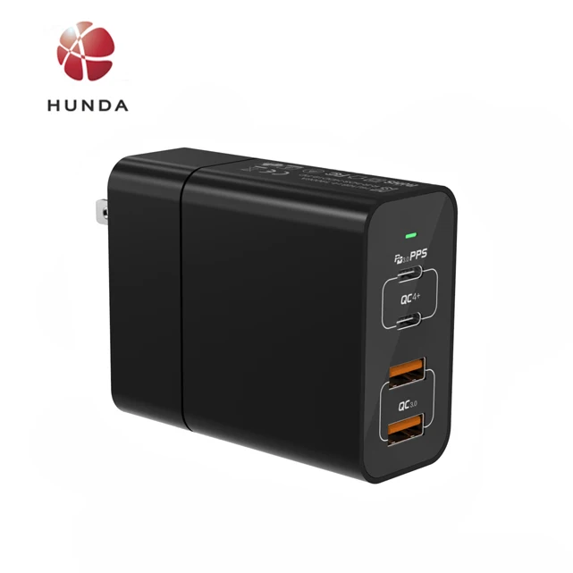  Двойной USB C зарядное устройство 30W PD 4 порта Power Delivery Складной настенный адаптер с QC3.0 PPS порты для ноутбуков/мобильных телефонов/планшетов и т.