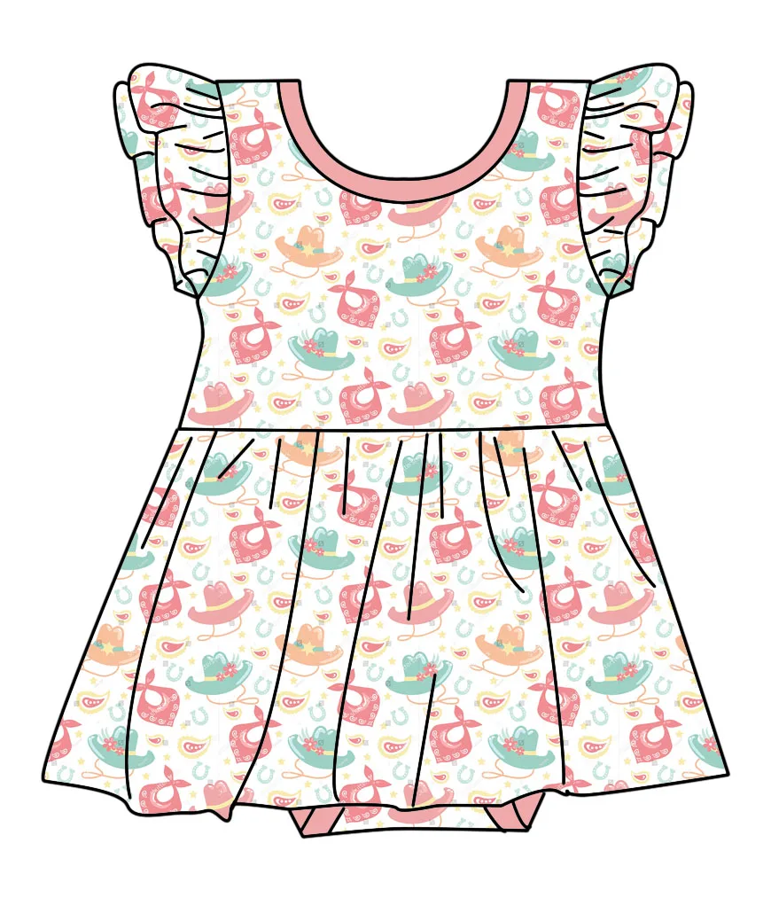 Западный ковбойский тематический бамбуковый детский комбинезон с принтом индивидуальное бамбуковое детское одеяло