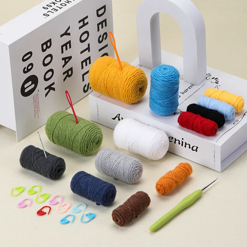Funny Dolls Premium Amigurumi Yarn Diy Crafts Crochet Kit for Beginners