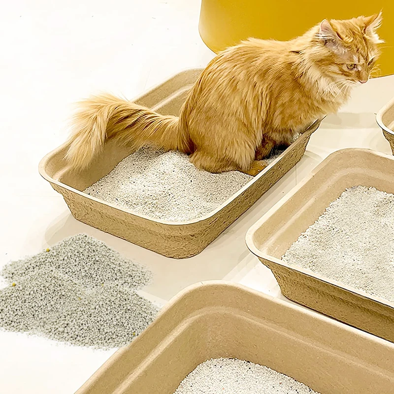 Натуральный экологически чистый, без пыли, сильный комбентонитовый наполнитель для кошачьего туалета, частная марка, кошачий песок