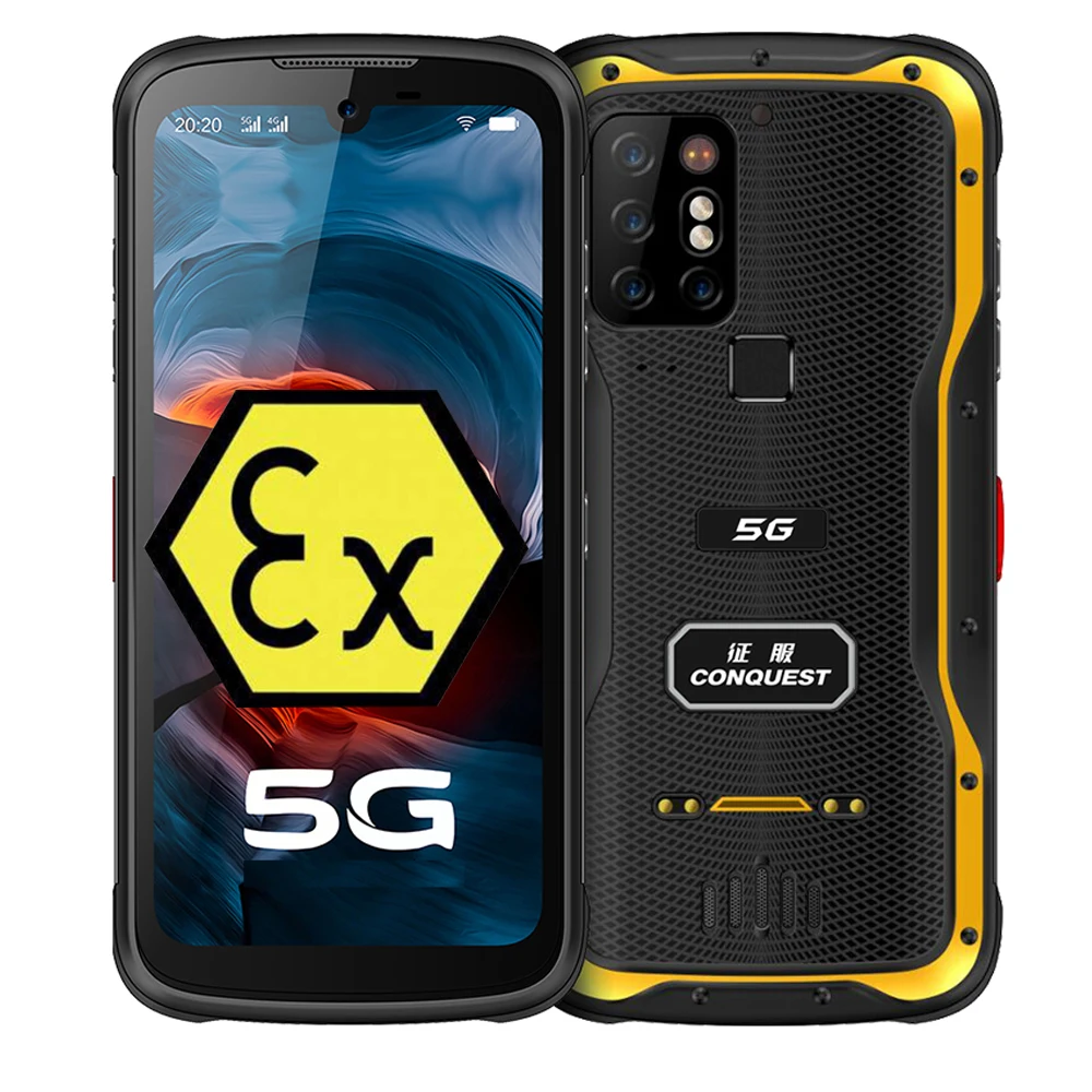 CONQUEST S20 ATEX IP68 8000mAh battery low temperature 20MP IR night vision camera NFC rugged smartphone ebay uk  ex cell phone POC walkie talkie POC walkie talkie POC walkie talkie