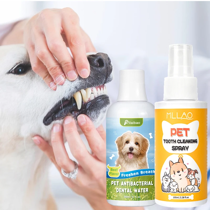 Dental Formula Dog Mouthwah Cat Dog Breath Fresh No Pain Pet Plaue Tartar Remover Dog Teeth Gum Spray