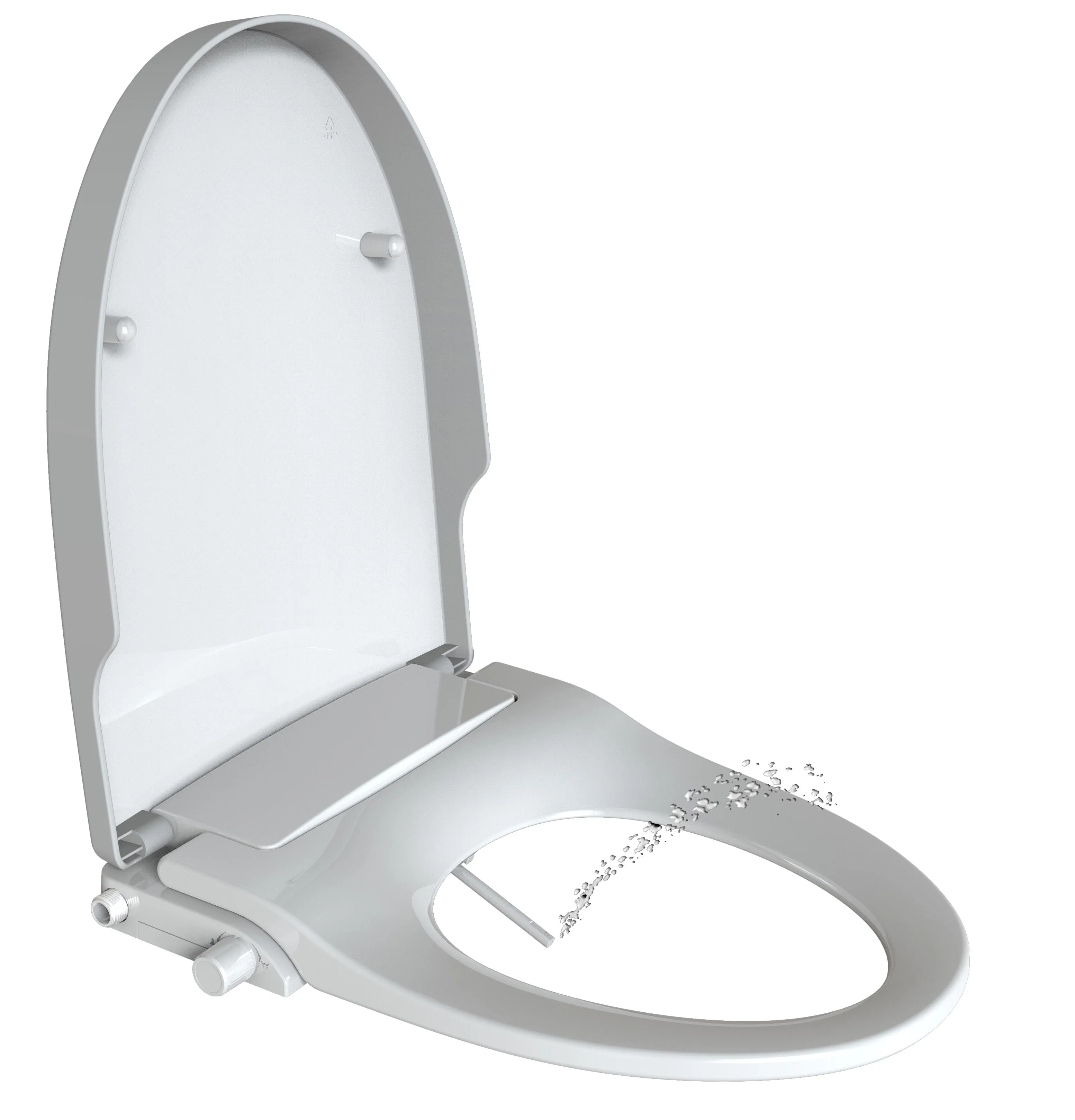 Mechanical and popular non electric wall mounted toilet seat bidet cover