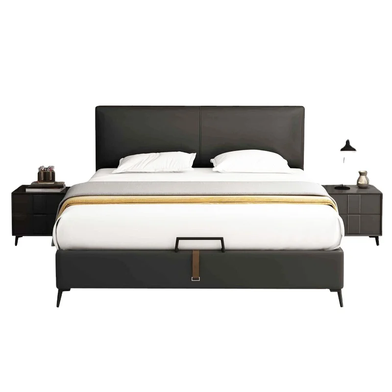 Bedroom furniture sets no mattress king 1.8m queen twin single upholstered  bed frame double modern soft hotel fabric beds