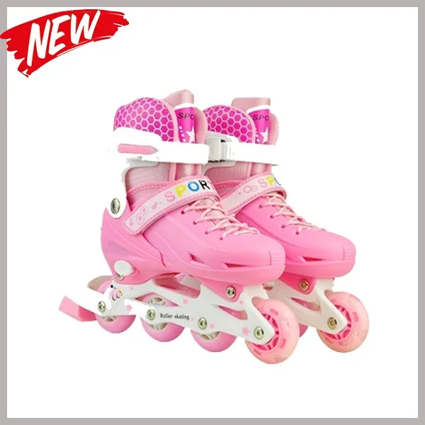 Professional 4 PU adjustable roller wheels high quality factory inline skates for sale