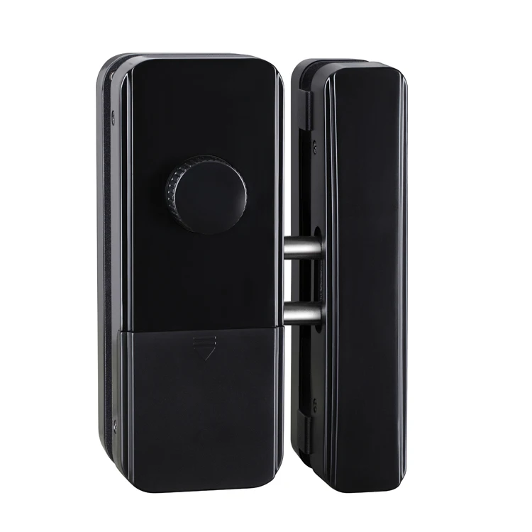 TTlock App Алюминиевый RFID Электронный цифровой биометрический вход БЕСКЛЮЧЕВОЙ 12 мм отпечаток пальца двойной умный стеклянный дверной замок