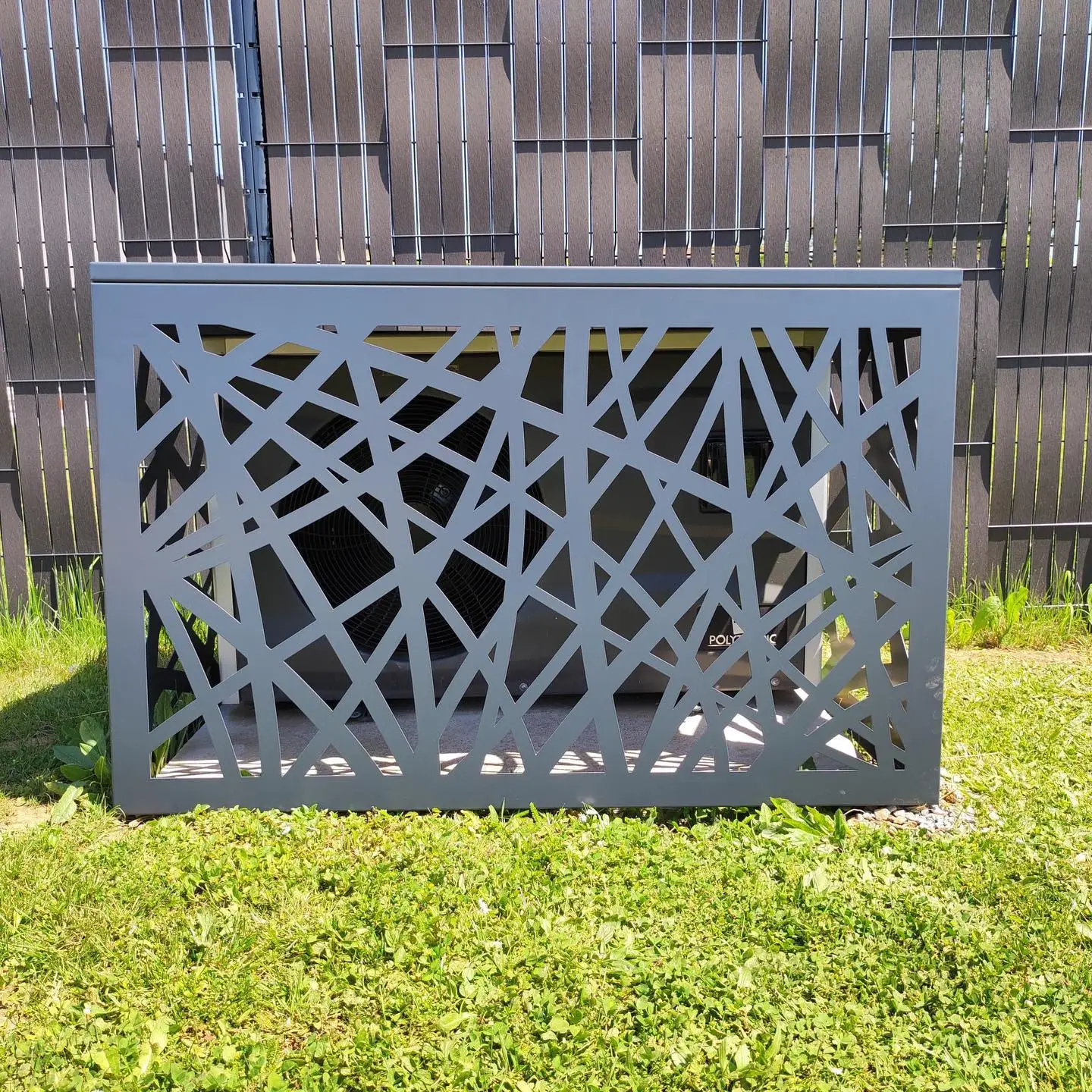 Factory Direct Sale Aluminum Air Conditioner Cover Exterior Decorative Protect AC Box