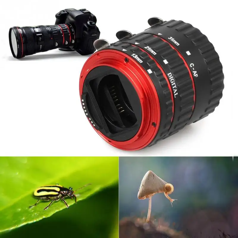 Адаптер для объектива с автофокусом AF макро Удлинительное Кольцо Canon EF-S T5i T4i T3i T2i 100D 60D 70D 550D 600D 6D 7D
