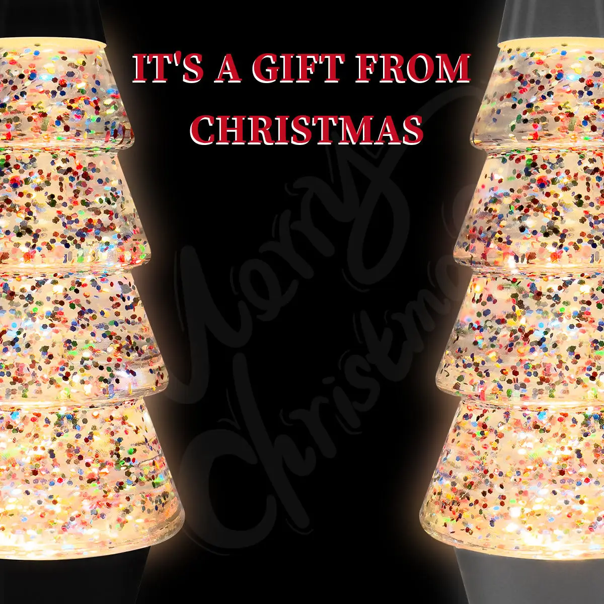 2024 New Customized Glitter Lamp Decoration Night Lantern Christmas Tree Lantern Halloween Decoration Gift
