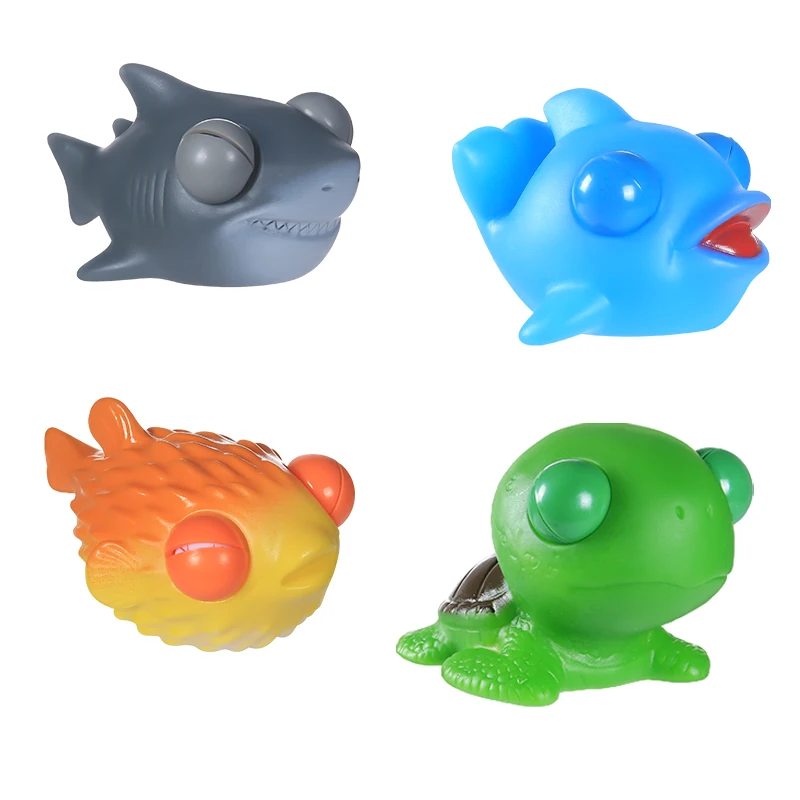 2024 colorful squish squeeze sea animal popping eyes toys