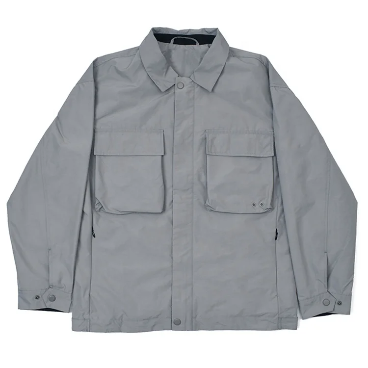 Custom nylon jacket windbreaker men cargo jackets for men vintage cargo jackets