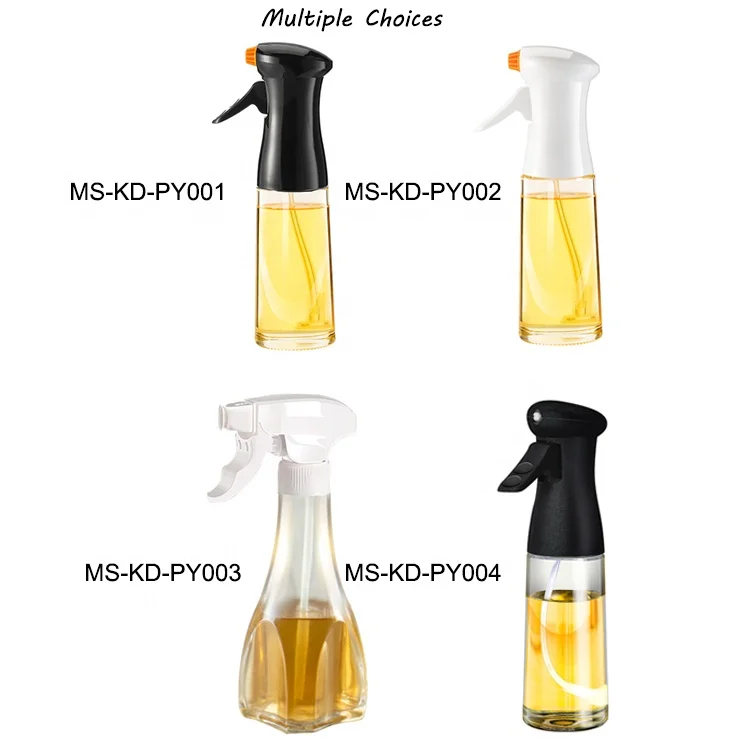 200ml  oil-spray-bottle food grade sprayer mister dispenser glass kitchen olive oil spray bottle for cooking