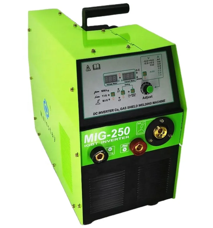Mig 250 сварочный аппарат co2 сварочный аппарат MIG MAG MMA Инвертор постоянного тока IGBT 220 В 15 кг кормушка для mig soldadora