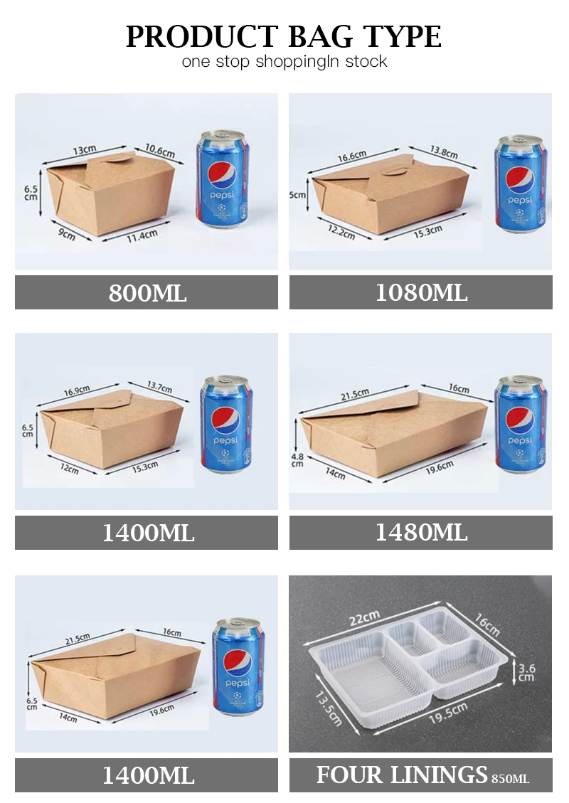 Takeaway Disposable Lunch Box Lid Paper Roll Food Packaging Pe Coated Kraft Paper Hingered Disposable Sandwich Packaging Accept