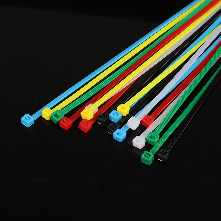 8*300 Nylon Cable Tie Wraps Manufacturer Self-locking Black Plastic Cord Zip Ties Electrical Application