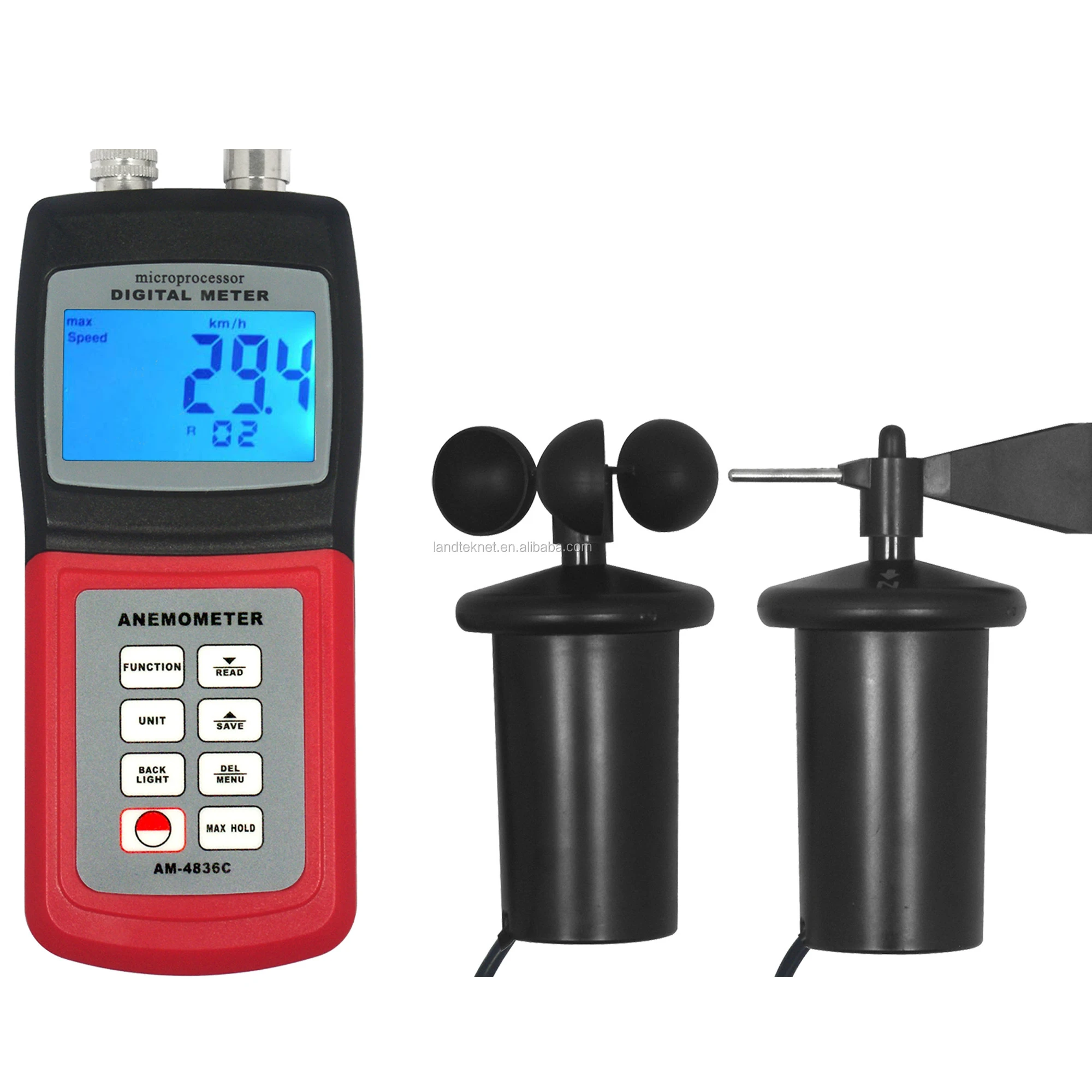 Boat Anemometer Marine Anemometer Wind Meter with Direction sensor with V ilocity sensor AM-4836C