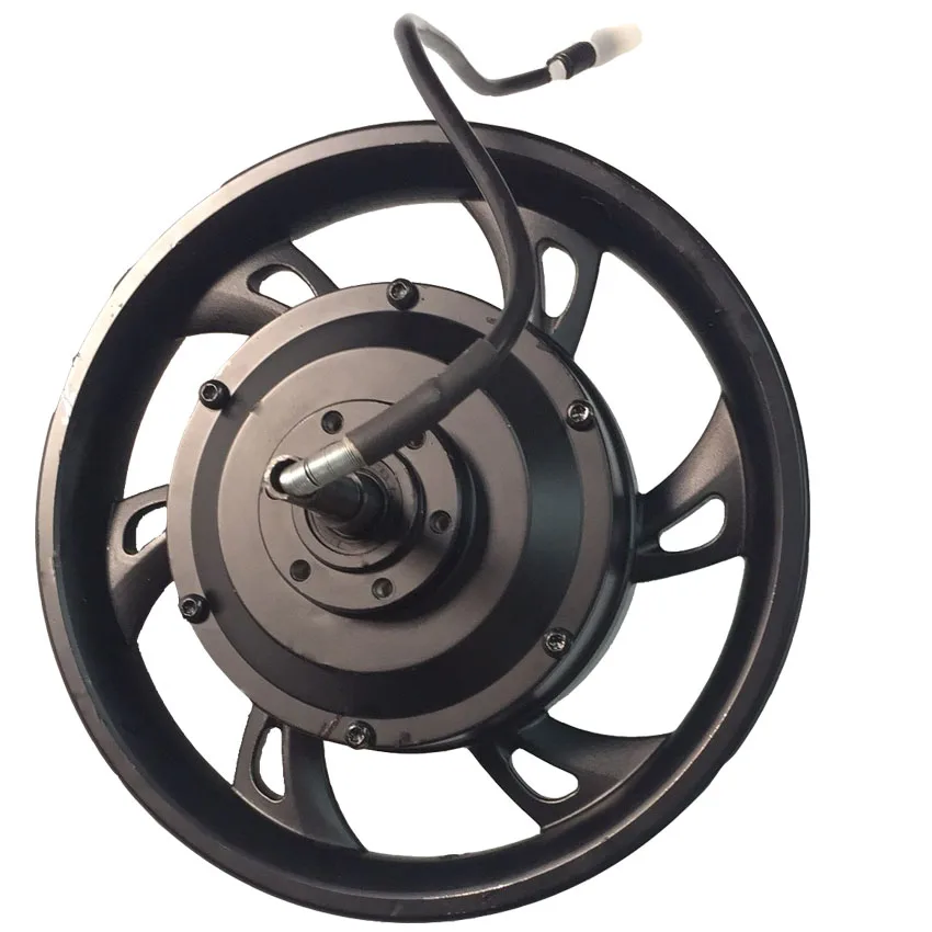 36v 250w/350w magnesium alloy 12 inch 6 spoke electric bicycle wheel with drop out 135mm