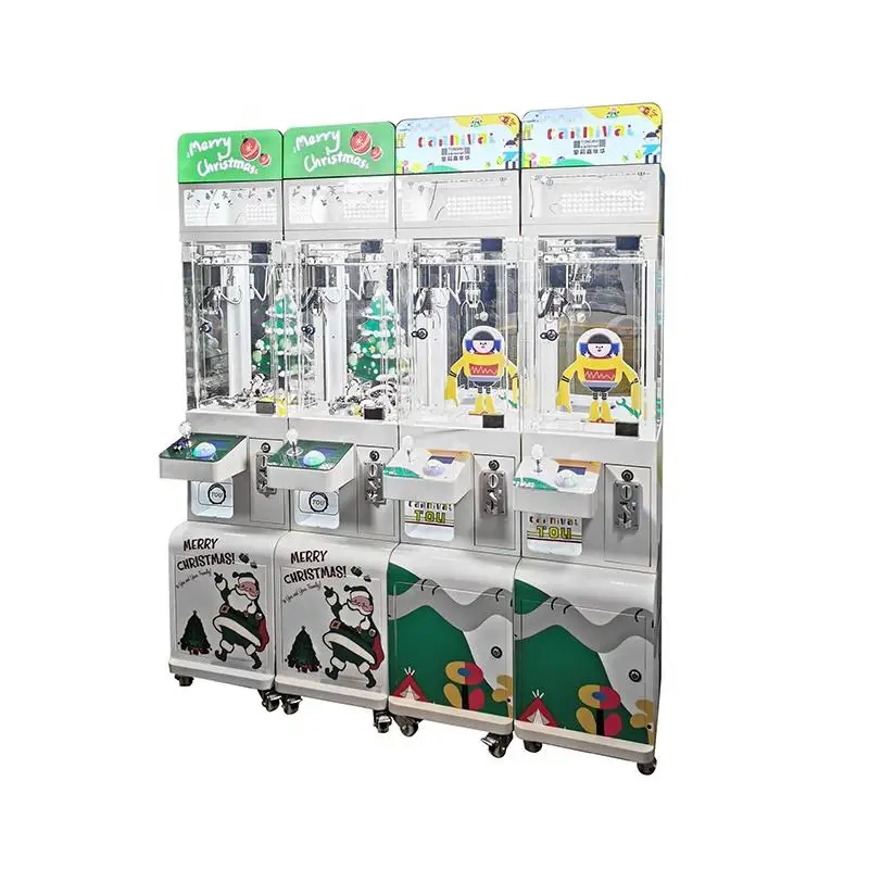Christmas Factory Price Coin Operated Mini Claw Machine Plastic Doll Arcade Mini Crane Machine Claw Machine for Sale