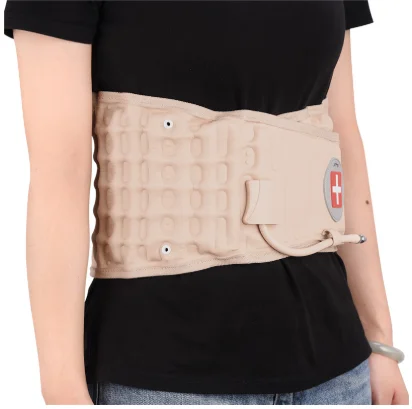 Decompression Lumbar Traction Belt Adjustable Air Inflation Waist Support Protector Massager Back Pain Recovery