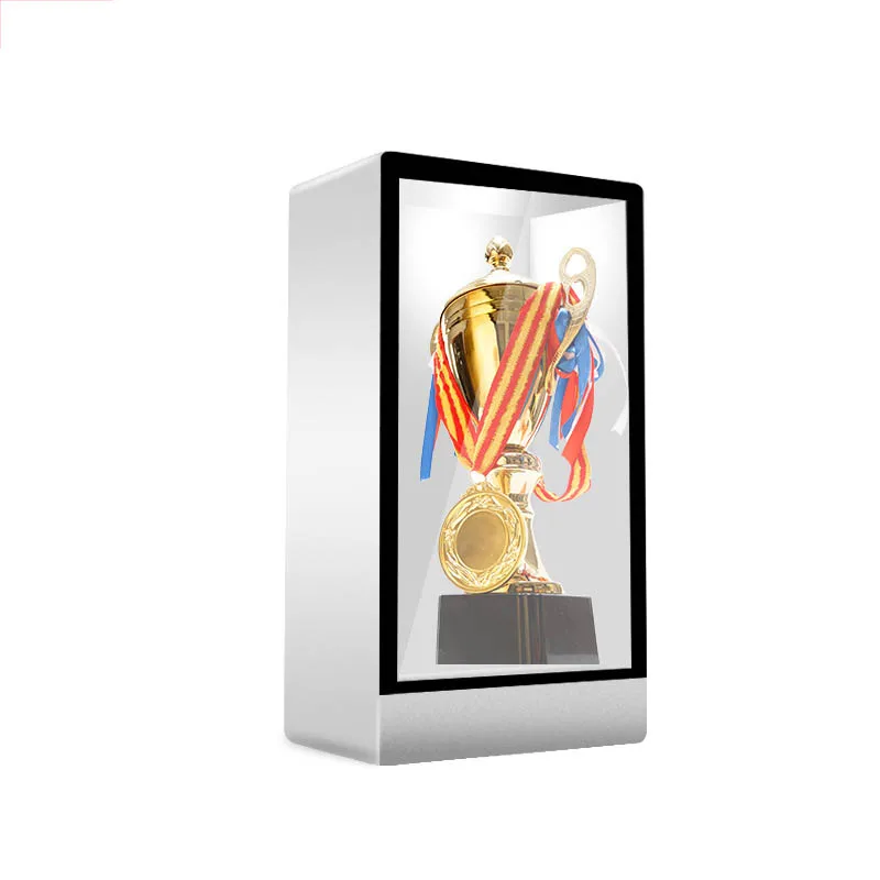 Transparent Display Cabinet Showcase Lcd Display Cabinet With Touch Screen Touch Screen Advertismnet Display