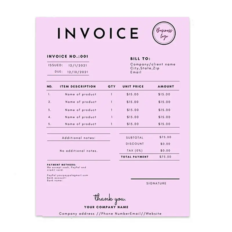 Good Quality Customized Carbonless Paper Book Office Paper Sales For Commercial Receipt Printing