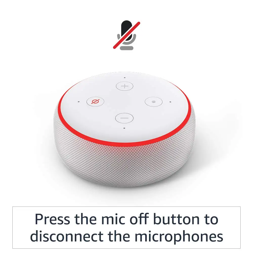 Amazon Echo Dot 3nd умный динамик домашний голосовой помощник третьего поколения Google Smart с голосовыми подсказками Alexa Home Mini