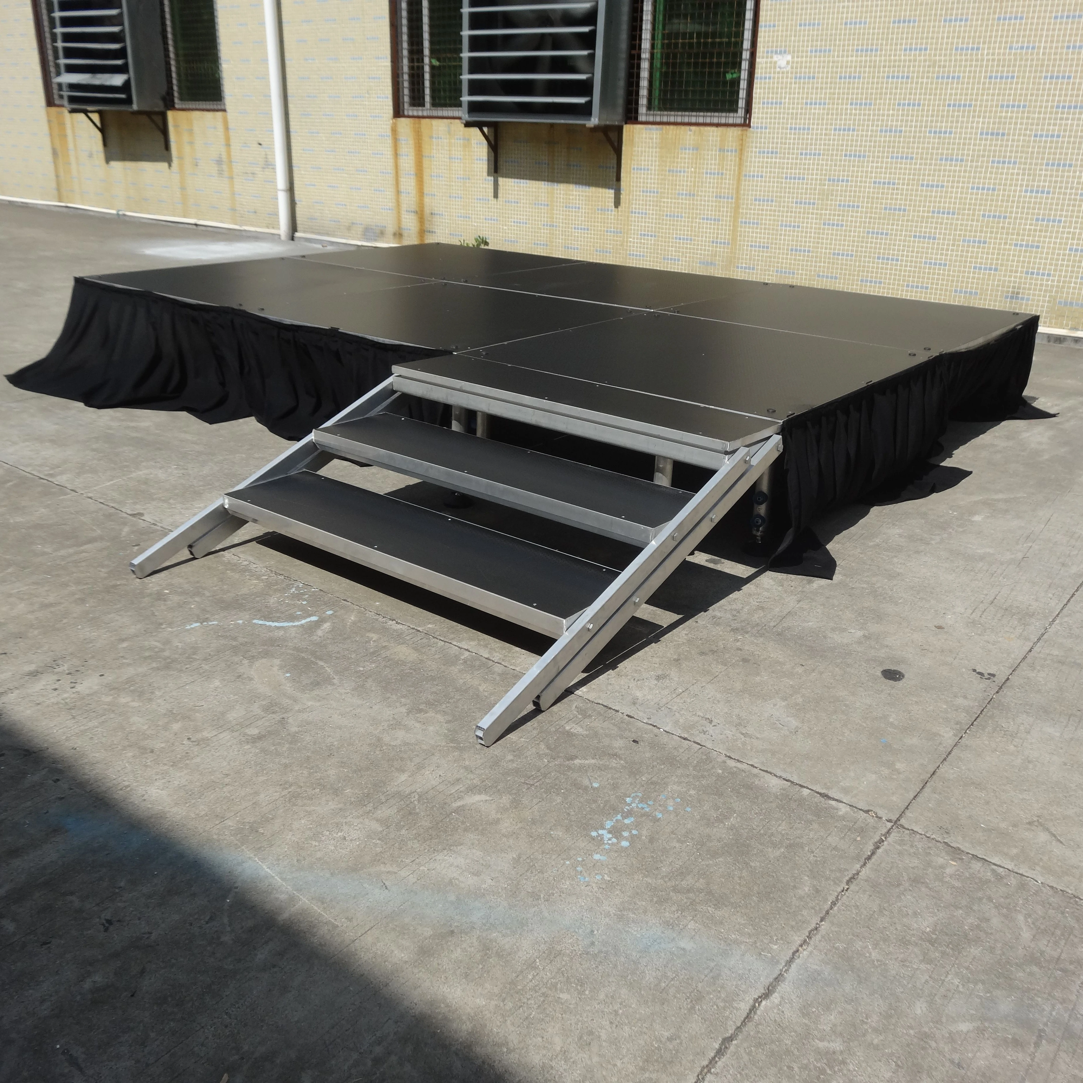 RK Own Brand Mobile Stage 4 ft x 4 ft  Portable Stage Platform and Adjustable Stage Leg For Event