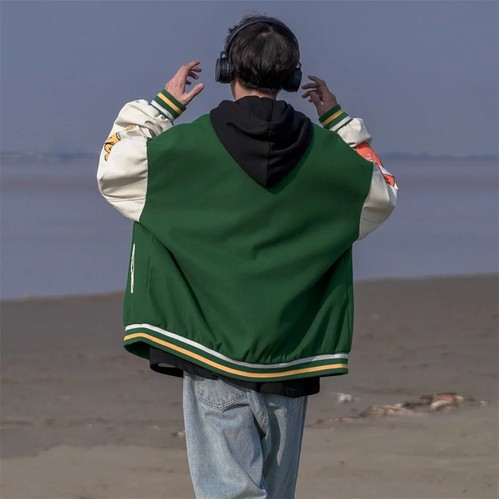 2022 Oversize embroidery basketball custom letterman jacket designer mens varsity bomber jackets