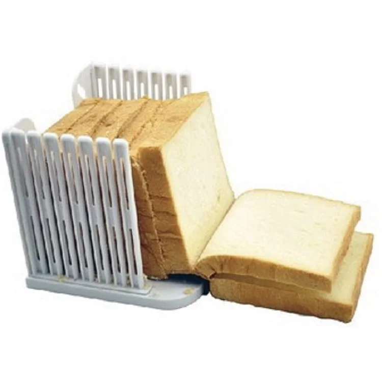 
Toast Slicer Cutter Mold Foldable Adjustable Plastic Bread Slicer For Sandwich 