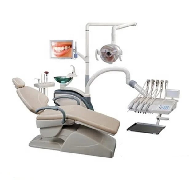 High Quality Top-mounted Electrical Silicon Dental Chair Full Set Fona Dental Chair with LED Lamp