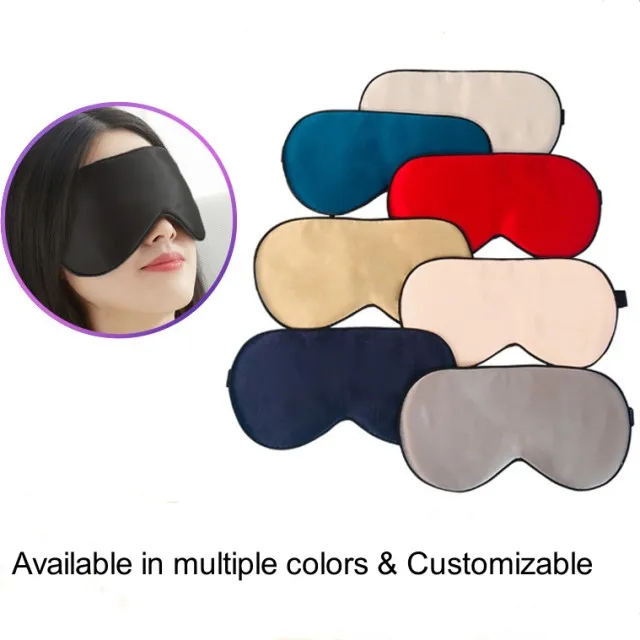 Night Sleep Personalized Wholesale Custom  Silk Satin Eye Mask