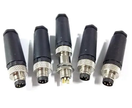 IP68 M8 6pin connectors in either thread-on or snap-on styles male female configurations