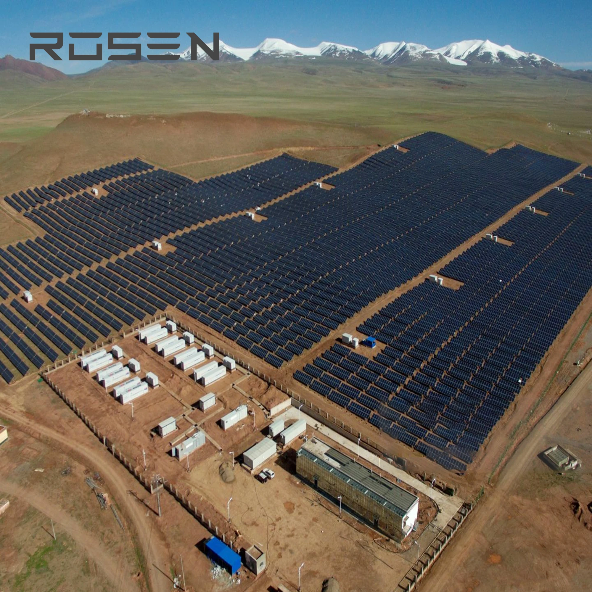 Commercial Solar Project 500KW with Lithium battery MWH BESS Container Generator backup 1MW ESS solar plant