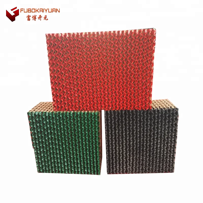 Kraft paper evaporate cooling pad for greenhouse poultry chicken house