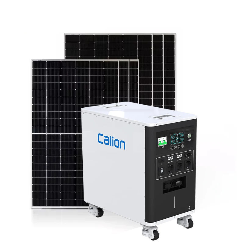 Calion Home and Outdoor Solar Power - 6600W Lithium, All-In-One Generator with Massive Storage Equipped with an inverter