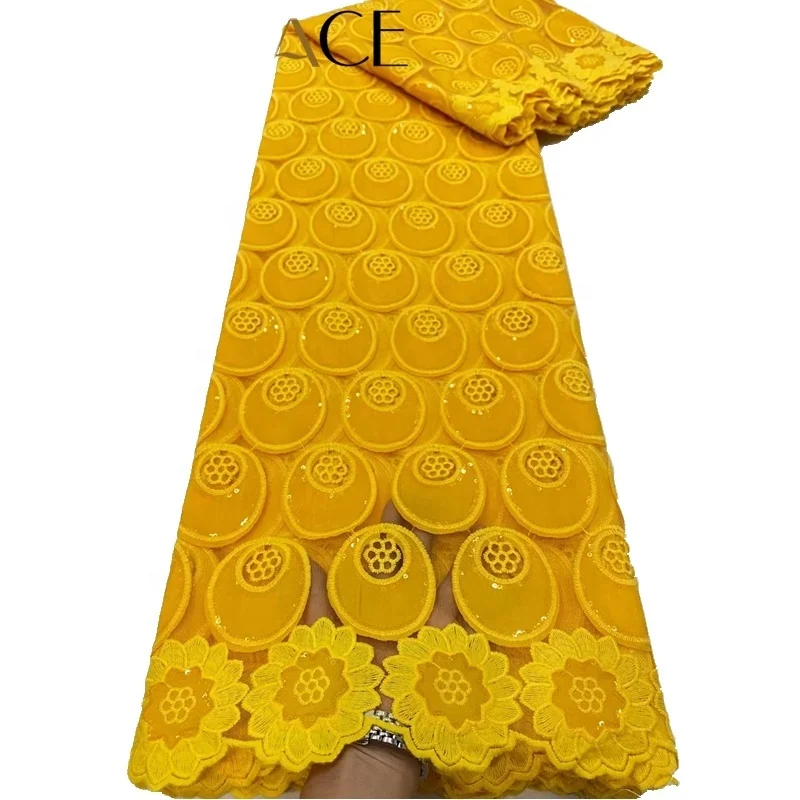 Tulle Lace Fabric with sequins Latest Design lace For Wedding Dress