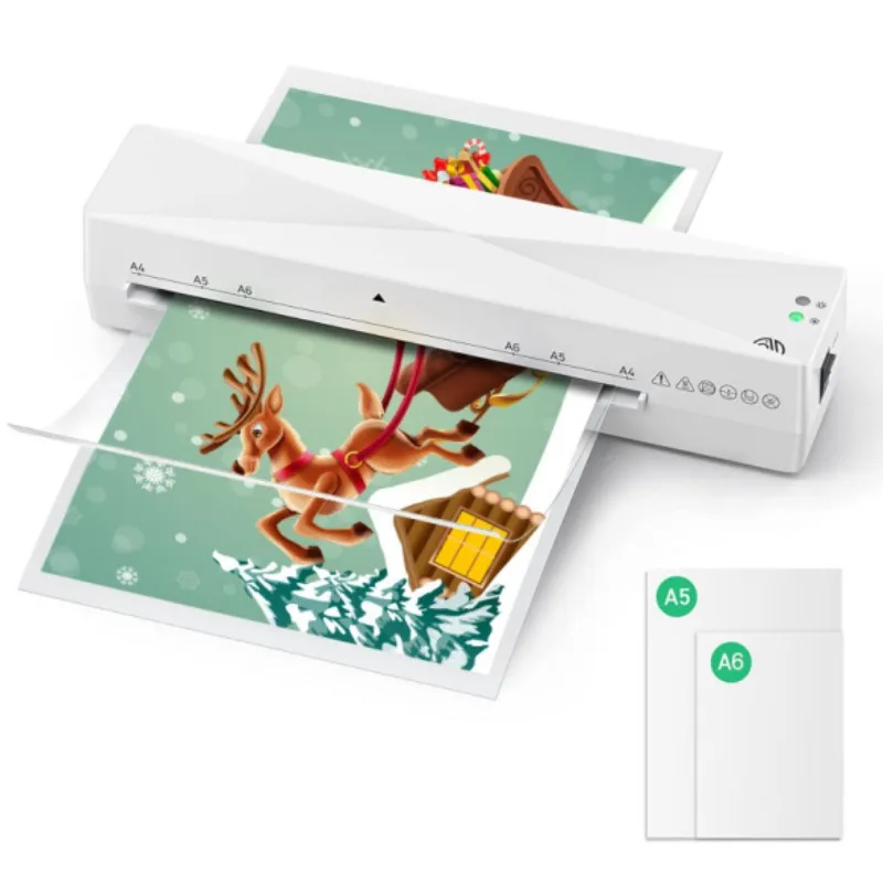 Office School Home Mini A4 Hot Cold Protective Film Paper Automatic Laminating Machine