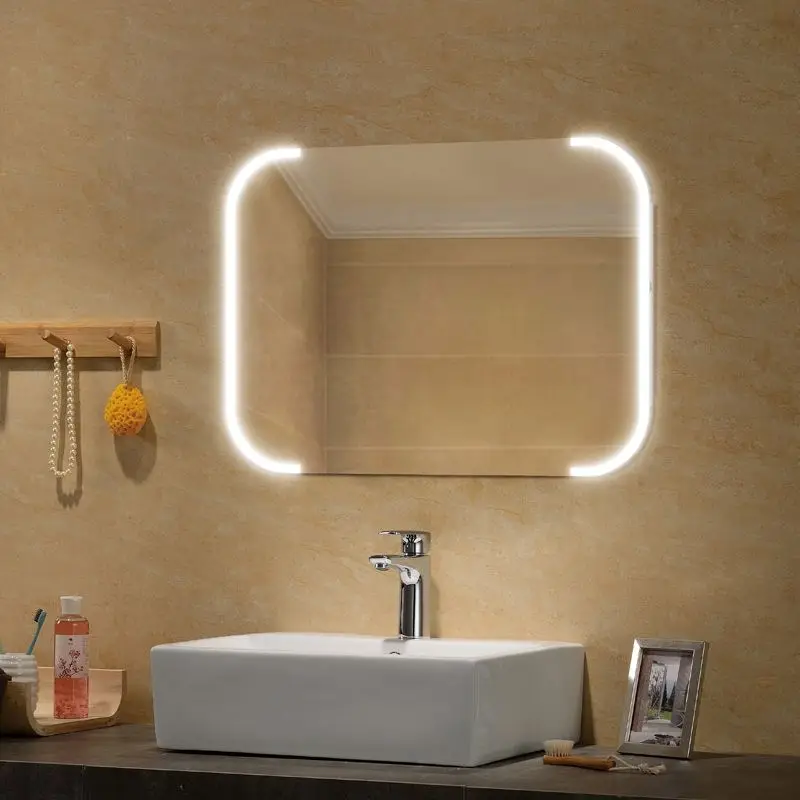Frameless Led Luxury Mirror For Home Lighted Hotel Bathroom