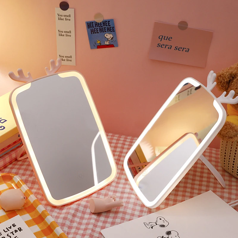 Daily travel portable led makeup mirror vanity mirror with lights