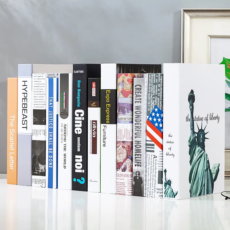 Set of 12pcs Modern Simple Book Model Simulation Decoration Book Props Creative Home Office Decorative Book