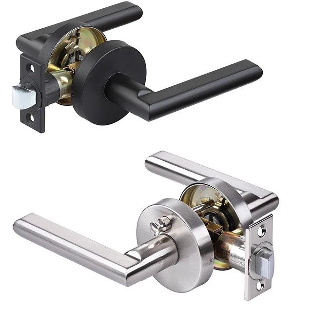 matt black north american Canada hot sale tubular heavy duty Square 2 lever lock